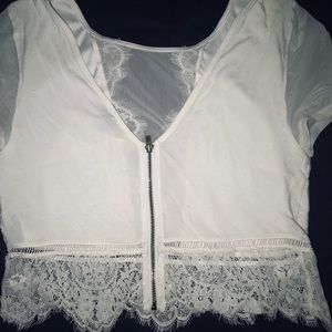 Express Lace Crop top